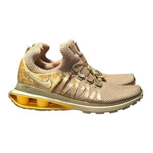 Nike Shoes Women's 9 Shox Gravity Shoe AQ8554 700 Metallic Gold Sneakers